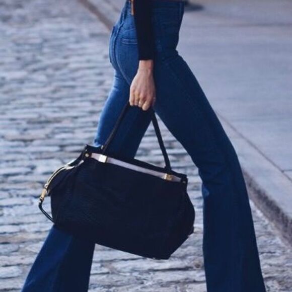 Madewell Flea Market Flare Dark Wash Jeans Sz 24 - Picture 1 of 10